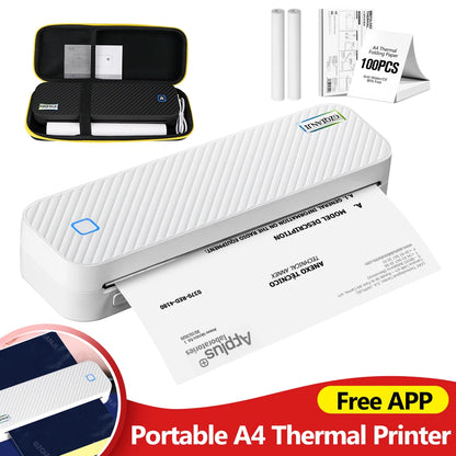 Portable A4 Thermal Printer – Impressora Portátil Bluetooth Multifuncional