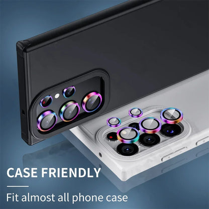 Camera Lens Protetor For Samsung S25 S24 ultra S24 S23 S22 ultra Case Tempered Glass Film Titanium Alloy Ring Phone Accessories