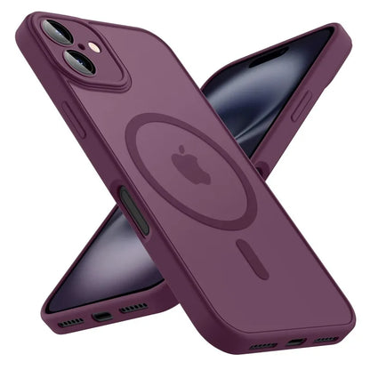 Luxury Frosted Magnetic Phone Case – Proteção e Estilo Premium para iPhone 11  ao 17
