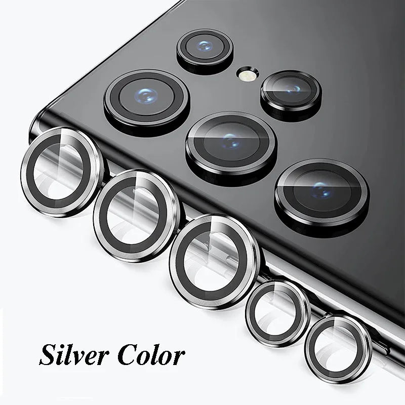 Camera Lens Protetor For Samsung S25 S24 ultra S24 S23 S22 ultra Case Tempered Glass Film Titanium Alloy Ring Phone Accessories