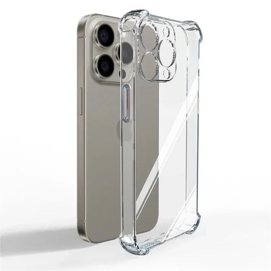 Luxury Shockproof Silicone Clear Phone Case For iPhone 17 16 15 14 13 12 11 Pro Max Mini X XR Xs 7 8 Plus Transparent Soft Cover