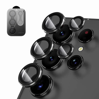 Camera Lens Protetor For Samsung S25 S24 ultra S24 S23 S22 ultra Case Tempered Glass Film Titanium Alloy Ring Phone Accessories