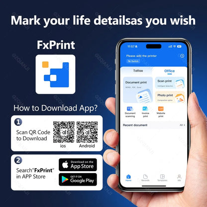 Portable A4 Thermal Printer – Impressora Portátil Bluetooth Multifuncional